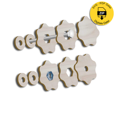 Sterngriffschraube/Mutter