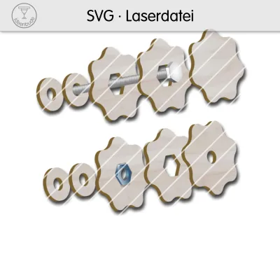 Sterngriffschraube/Mutter