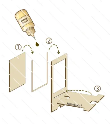 Preview: Handyhalter mit Fotofach