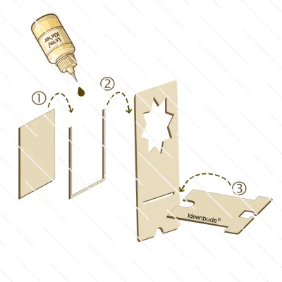 Preview: Handyhalter mit Sternausschnitt