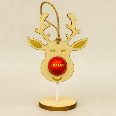 Preview: „Rentier-Dreierpack“ – für Süßigkeit, Lolli & Teelicht! - Laservorlage