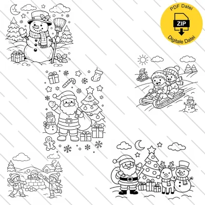 Ausmalbild Weihnachten