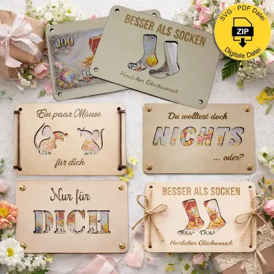 Geldgeschenke mal anders – Vorlagen-Set