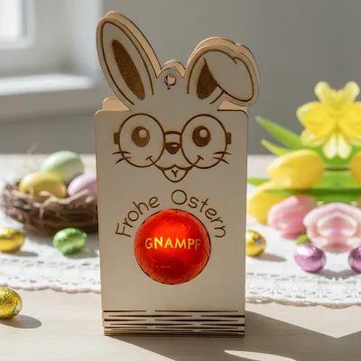 Preview: Osterhase to go – 5 süße Geschenkhalter für Schoki & Grüße