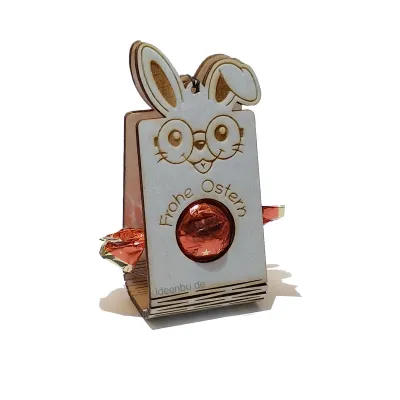 Preview: Osterhase to go – 5 süße Geschenkhalter für Schoki & Grüße