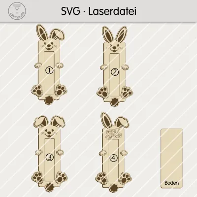 Preview: 4 Laserdateien für Schokoladenhalter