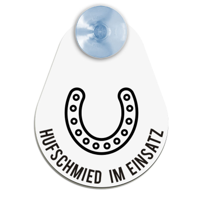 Saugnapfschild „Hundeführer“ – Graviert, 200x50 Mm, Witterungsbeständig, Mit Edelstahl-Saugnäpfen