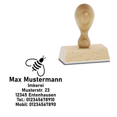 Imkerstempel, 50x35mm