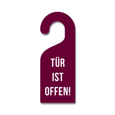 Tür ist offen!