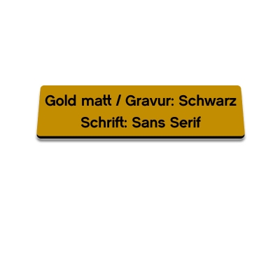 Gold matt/Schwarz