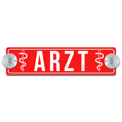 Arzt mit Äskulapstab, mit Rand