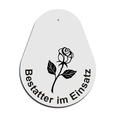 Bestatter im Einsatz - Tropfenform