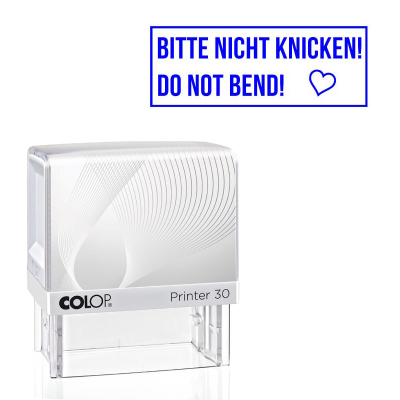 Bitte nicht knicken!