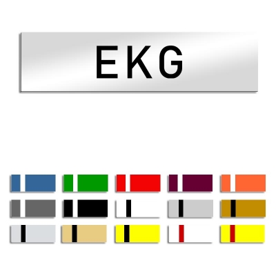 EKG - Türschild, 160x40mm