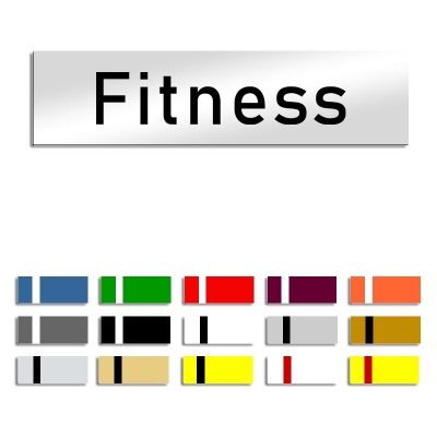 Fitness - Türschild, 160x40mm
