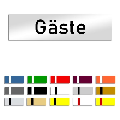Gäste - Türschild, 160x40mm