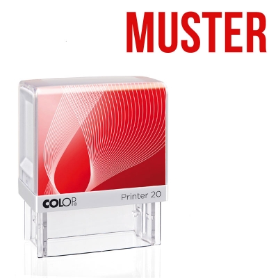 MUSTER - Colop Printer 20, Abdruck: Rot