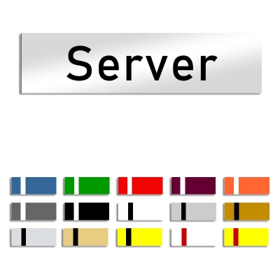 Server - Türschild, 160x40mm