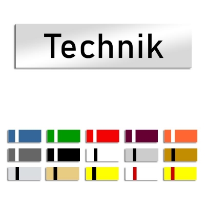Technik - Türschild, 160x40mm