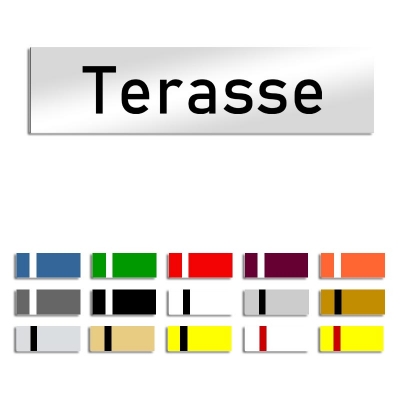 Terasse - Türschild, 160x40mm