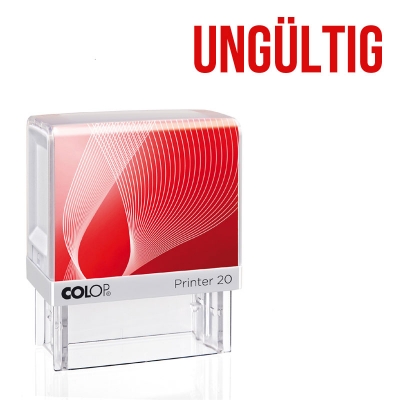 UNGÜLTIG - Colop Printer 20, Abdruck: Rot