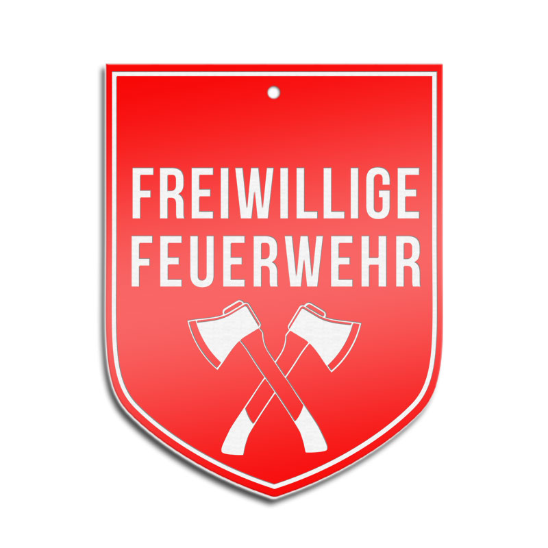 FREIWILLIGE FEUERWEHR - Hinweisschild für Fahrzeuge