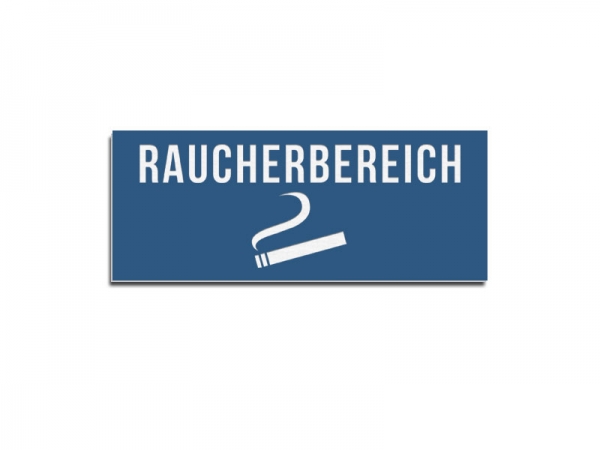 Raucherbereich Selbstklebendes Gebotsschild Deine Gravur Laserdesign