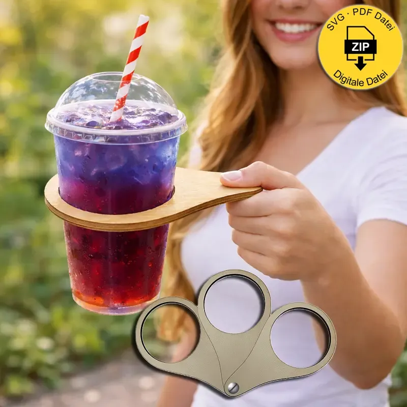 Getränkehalter für verschiedene Becher