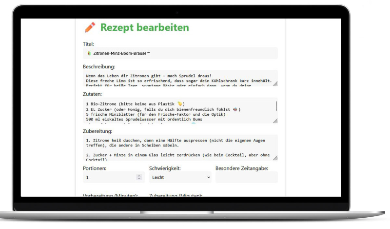 Rezepteverwaltung