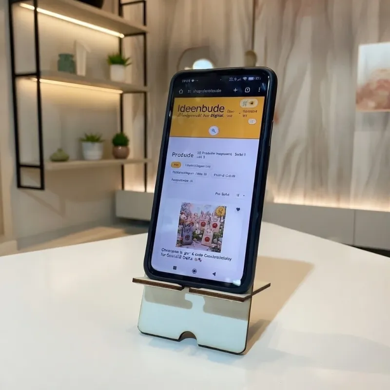 Handyhalter mit Sternausschnitt