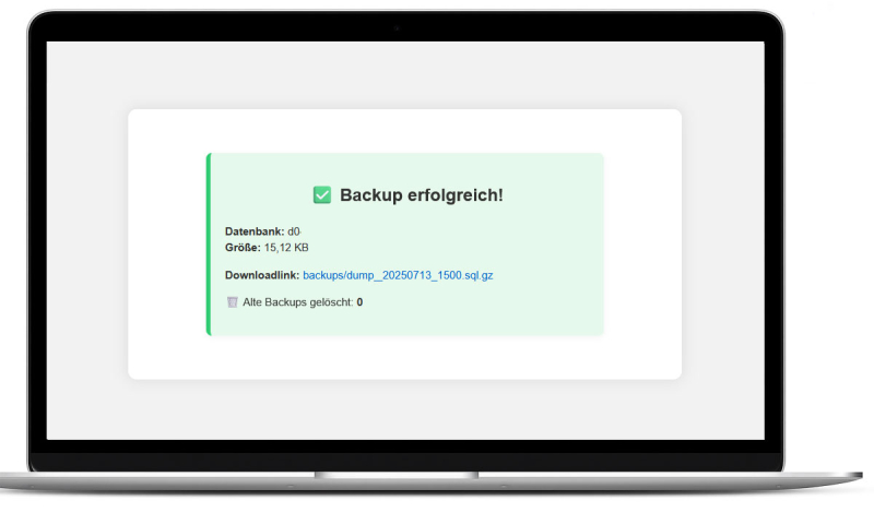 Datenbank Backup Tool