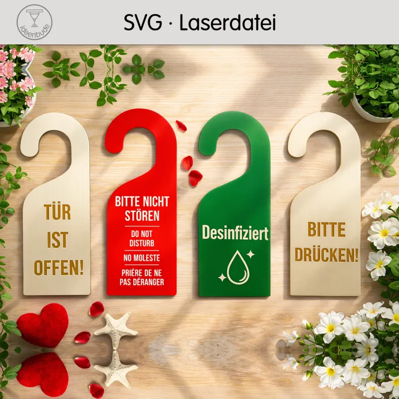 Türanhänger-Set – 4 Motive