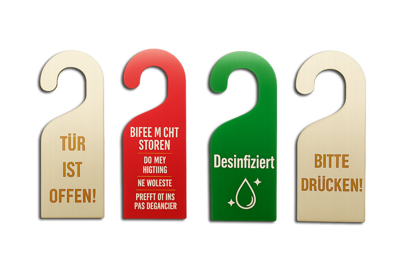 Türanhänger-Set – 4 Motive