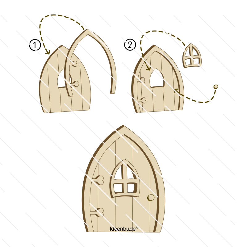3 Wichteltüren im Set