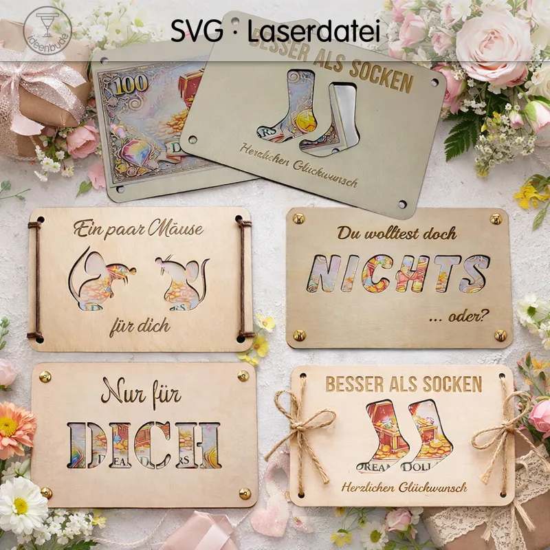 Geldgeschenke mal anders – Vorlagen-Set