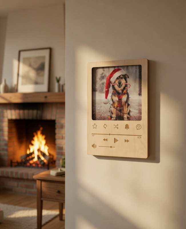 Laservorlage Fotorahmen im Videoplayer-Design – für Fotos 15 × 10 cm