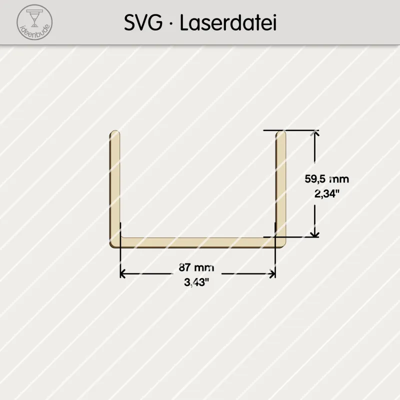 Flaschenanhänger mit Fach für Gutschein oder Geldgeschenk
