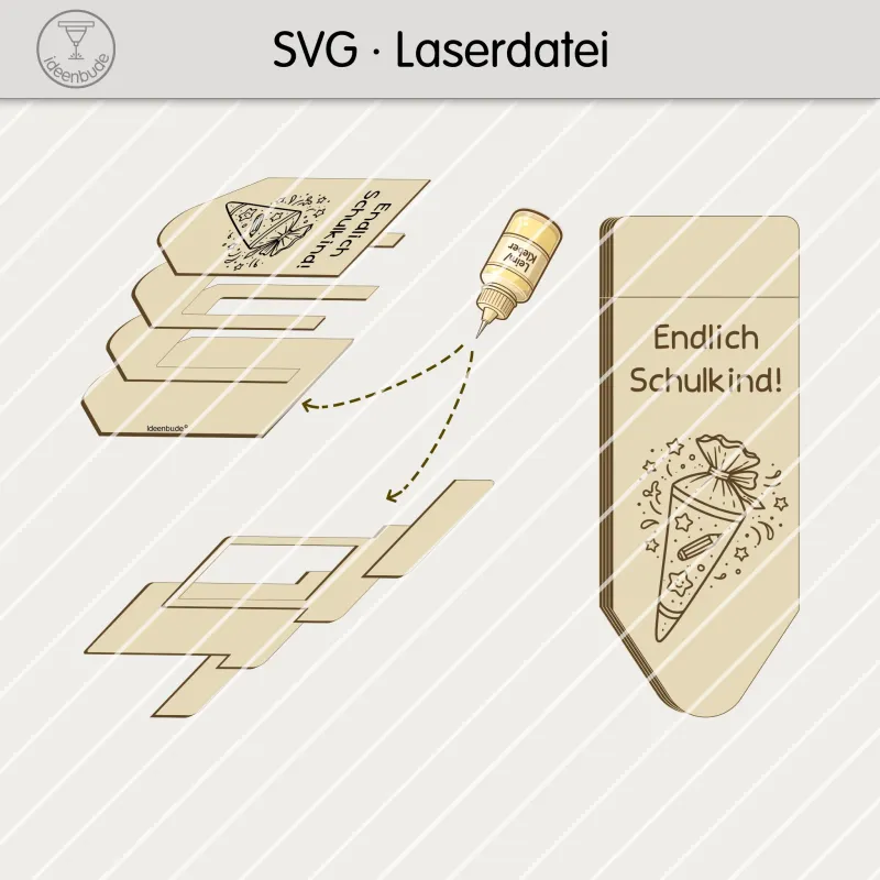 Verpackung für Geldgeschenk zur Einschulung