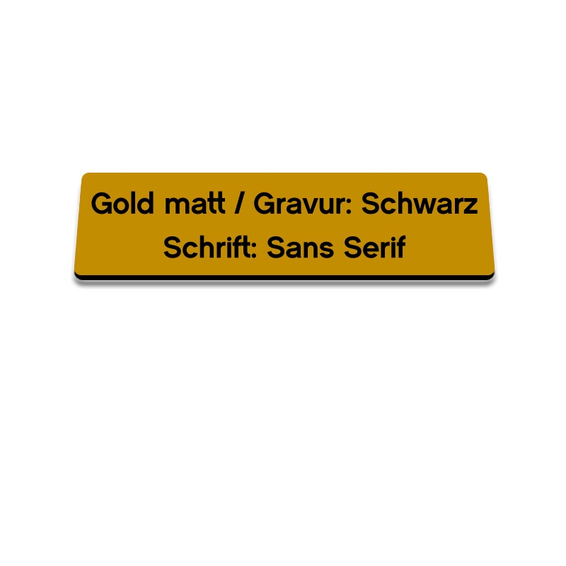 Gold matt/Schwarz