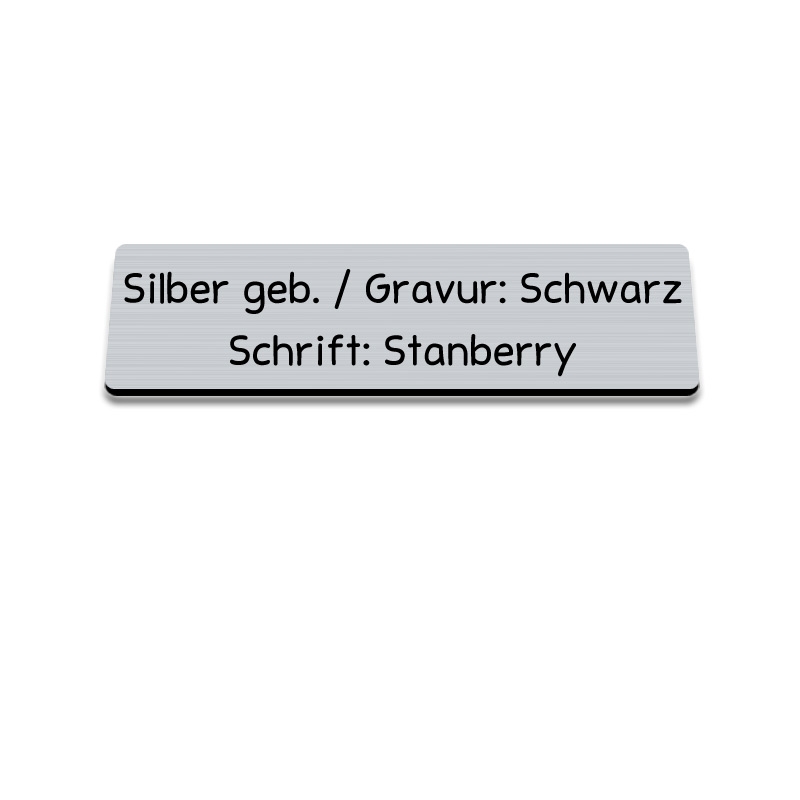 Silber geb./Schwarz